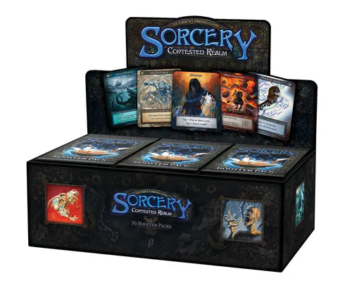 Sorcery TCG: Contested Realm BETA - Booster Display Box (36 Packs) - TCG OVP Displays mit 36 Packs, ideal für Sammler und Spieler, die die spannende BETA-Edition entdecken möchten.