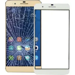 Displayglas Glas Schutz Weiß für Huawei Honor 6 Plus Reparatur Ersatz Zubehör - Weiß