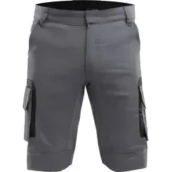 QUALITEX HIGH QUALITY WORKWEAR Shorts PRO+ - grau/schwarz - Herren 52 - Robuste PRO+ Arbeitsshorts für Herren mit ergonomischem Schnitt und Cordura-Verstärkungen. 6 Taschen für Werkzeug & Smartphone. Ideal für Handwerk, Bau und Montage. Hoher Tragekomfort dank Stretchmaterial.