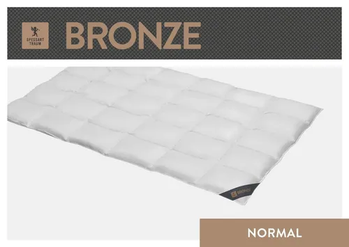 SPESSARTTRAUM Daunenbettdecke Bronze 135x200 cm – Allergikerfreundlich - Winterdecke mit 90% Daunen und 10% Federn, hergestellt in Deutschland und nach dem DOWNPASS Tierschutzstandard zertifiziert. Ideal für Hausstauballergiker und sorgt für einen warmen Schlaf.