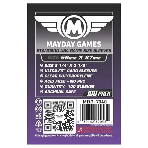 Mayday Games - Tasche für Sammelkarten (MDGUSASleeves)