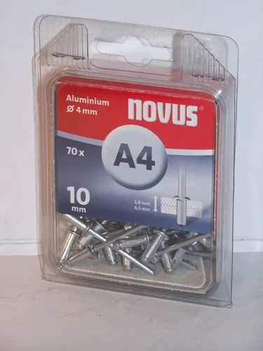 Blindnieten  NOVUS  A4x 10mm    70 Stück    045-0033
