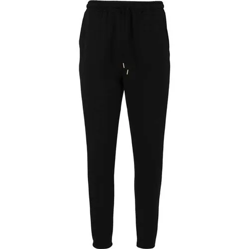 ATHLECIA Women's Jacey V2 Sweat Pants - Trainingshose Gr 46 schwarz - Lange Laufhose für Damen - Bequeme und elastische Trainingshose in Schwarz, ideal für Workout und Freizeit. Hergestellt aus 51% Polyester, 44% Modal und 5% Elasthan.