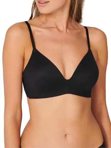 Schiesser Damen BH gepaddet ohne Bügel - Invisible Soft, schwarz, 75C - Funktionsunterwäsche mit gepaddeten Cups und seitlichen Stäbchen für optimalen Halt, plus extra-softe Micro-Qualität für höchsten Tragekomfort.