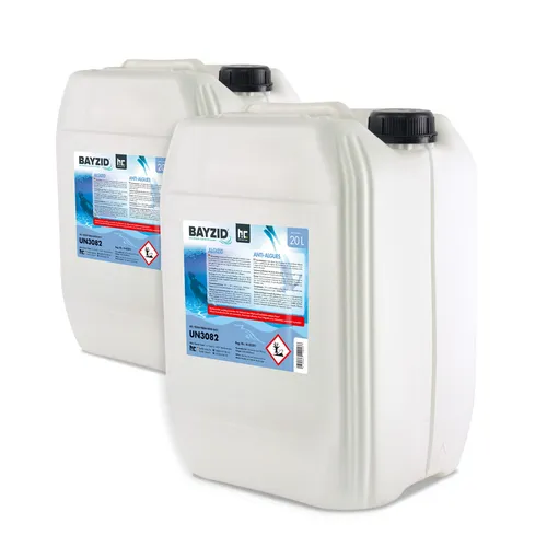 Höfer Chemie 20 L BAYZID® Algizid - Effektive Algenverhütung für Pools - Poolpflege für einen hygienisch reinen Pool. Das 20 L Algizid bekämpft Algen, Bakterien und Pilze zuverlässig, schaumfrei und chlorfrei.