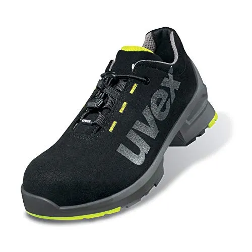 uvex Halbschuhe S2 85440 schwarz/gelb, Weite 14, Größe 44 - Arbeits- & Schutzkleidung: uvex 1 Sicherheitsschuhe bieten optimalen Schutz und Komfort durch ergonomisches Design und innovative Technologien für ein besseres Wohlbefinden.