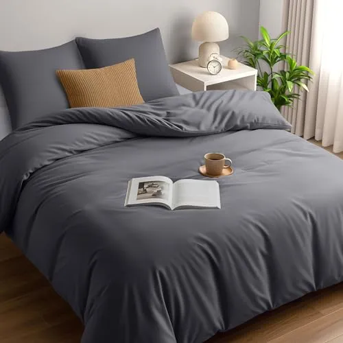 Utopia Bedding Bettwäsche 220x240 Set in grau von Utopia Bedding