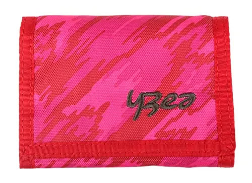 Yzea Geldbörse Jungen Mädchen Wallet Börse Geldbeutel Münzfach, Ausweisfach, Klarsicht, Scheinfach, Kette mit Karabiner Auswahl + Trinkflasche (Spicy)