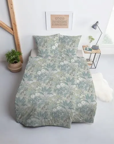 ESTELLA Mako Jersey Bettwäsche 135x200 Florentin grau - Bettwäsche-Set aus 100% supergekämmter Baumwolle, hautsympathisch und formstabil. Seidenweiches Schlaferlebnis mit Reißverschluss, waschbar bis 60°C und trocknergeeignet – für höchsten Schlafkomfort!