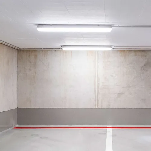 LED Feuchtraumleuchte 150 cm - 2er Set mit 5760 Lumen - Lampen für Keller, Garage und Werkstatt. Mit 5760 Lumen und IP65 Schutz ideal für feuchte Umgebungen. Energieeffiziente 48 Watt LED sorgt für optimale Beleuchtung!