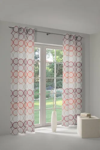 Wirth Vorhang Zirbello (1 St), Ösen, blickdicht, Jacquard