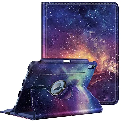 Fintie Hülle für iPad 11 Generation 11 Zoll 2025 (A16), iPad 10 Generation 10.9 Zoll 2022 mit Pencil Halter - Schutzhülle Cover mit 360 Grad drehbarem Ständer und Auto Schlaf/Wach, Die Galaxie