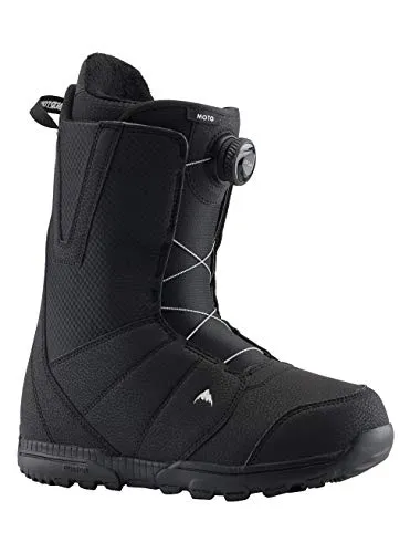 Burton Herren Moto Boa Snowboard Boot, Schwarz (Black), 42.5 EU - Snowboard-Boots mit innovativem Boa-System für optimale Anpassung und Komfort. Der ImprintTM 1+ Liner sorgt für eine perfekte Passform, ideal für unvergessliche Tage auf der Piste.