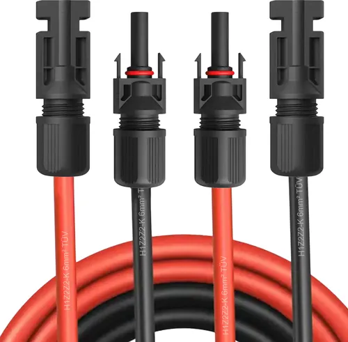 Solar Verlängerungskabel Solarkabel mit Stecker 4mm² 6mm² Kabel für Solarmodule Kabelquerschnitt:4mm²;Länge:2x 5m inkl. 0% MwSt. gem. § 12 Abs. 3 UStG