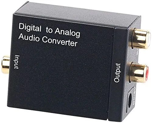 auvisio D A Wandler: Digital zu Analog Audio-Konverter mit TOSLINK und Koaxial
