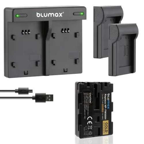 1x Akku + Lader für Sony FM500H DSLR-Alpha 500 850 900 SLT-A65 A99 2040 mAh