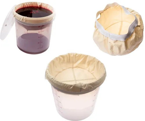 Filterbeutel für Wein- und Bierfilter - Professionelle Filtration für Cuvées mit mehrfach verwendbarem Sack aus robustem Gewebe – ideal für Gärbehälter und sorgt für eine einfache Handhabung.