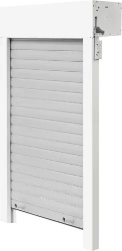 Produktbild Schellenberg Aufsatzrollladen Sb Weiß/Grau 120 x 140 cm