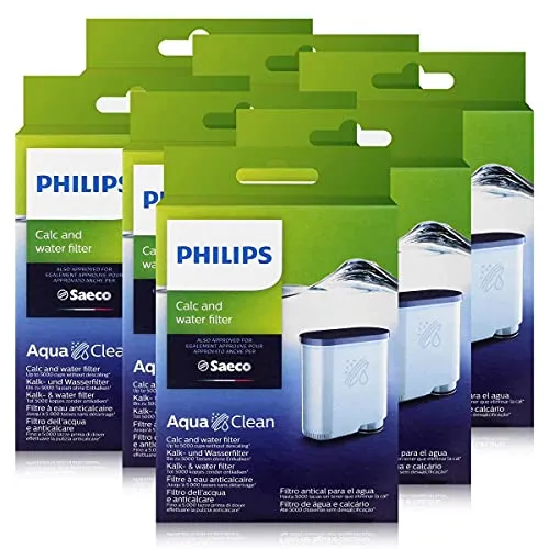 Philips CA6903/10 AquaClean Wasserfilter (7er Pack) - Wasserfilter für Kaffeemaschinen, entfernt Kalk und sorgt für konstant hochwertigen Kaffee aus Ihrer Saeco oder Philips Maschine.