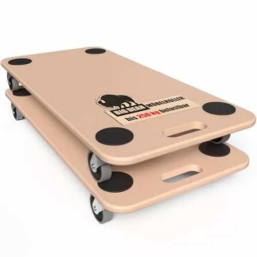 BigDean 2 Schwerlast Möbelroller mit bodenschonenden Rollen