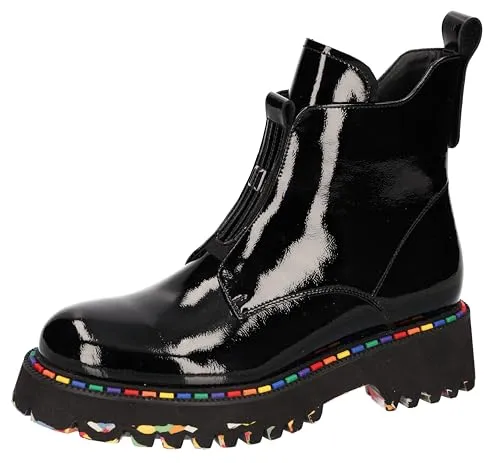 Go Fashion Damenschuhe Stiefel Schwarz - Komfortable Eleganz - Wanderschuhe mit hochwertigem Glattleder und kuscheligem Warmfutter für warme Füße. Ideal für Alltag und besondere Anlässe, mit rutschfester Gummisohle für sicheren Halt.