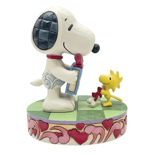 Jim Shore Peanuts – Snoopy und Woodstock Valentine 13 cm Neu/OVP