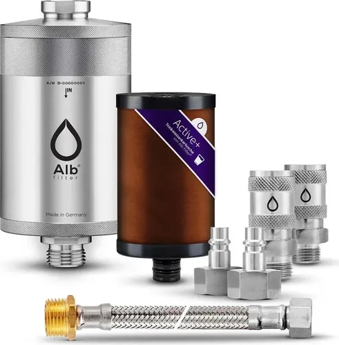 Alb Filter Trinkwasserfilter Active Plus - Der Active Plus Untertisch-Wasserfilter sorgt für reines Trinkwasser mit hervorragendem Geschmack. Dank der praktischen Schnellkupplung wechseln Sie die Kartusche mühelos und ohne Werkzeug – perfekt für die einfache Nutzung in der Küche.