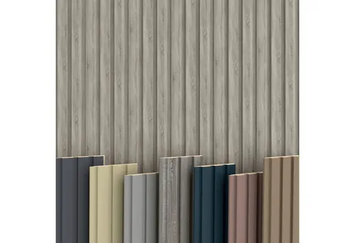 Hexim Wanddekoobjekt Beats Standard Sonoma Oak (Beats Lamellen 2,75m MDF Lamellenwand Wandpaneele Lamellenverkleidung Wandverkleidung Akusiktpaneele Holzpaneele Natur Holz (8 Paneele & Zubehör, Beats Standard Sonoma Oak)