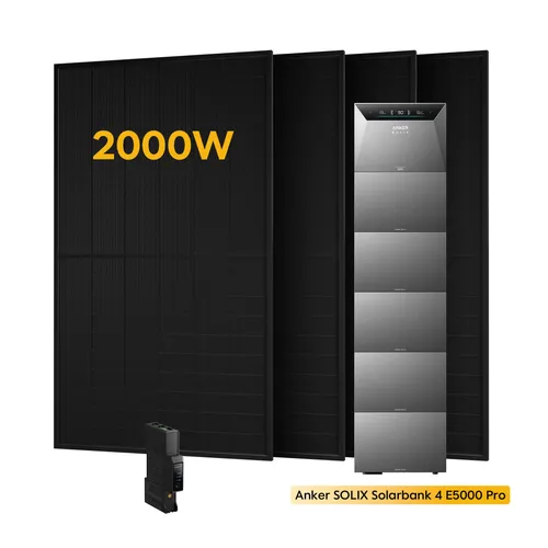 Powerness® Balkonkraftwerk mit Speicher – Anker SOLIX Solarbank 4 E5000 Pro