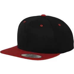 Flexfit Classic Snapback 2-Tone Cap, black / red