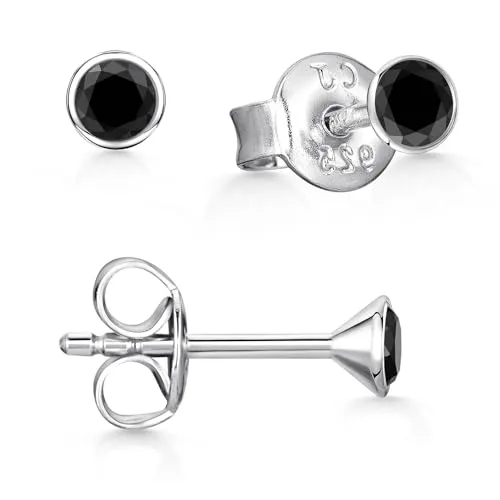 Materia Mini Ohrstecker Silber 925 Damen Zirkonia rhodiniert SO-437-3mm