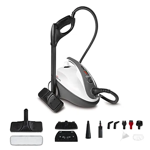 Polti Dampfreiniger PTEU0267 Vaporetto Smart 30 S - 1800 W, 3 bar Dampfdruck, 1,6 L Wassertank, umfangreiches Zubehör für effektive Tiefenreinigung