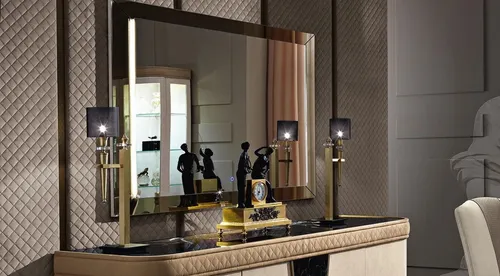Xlmoebel Spiegel Moderner Wandspiegel mit Garderobe in elegantem Design (1-St), Hergestellt in Italy