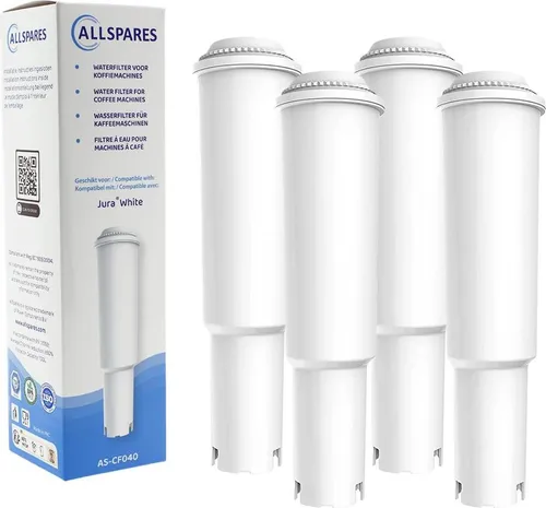 AllSpares Wasserfilter (x4) geeignet für JURA IMPRESSA Kaffeemaschinen