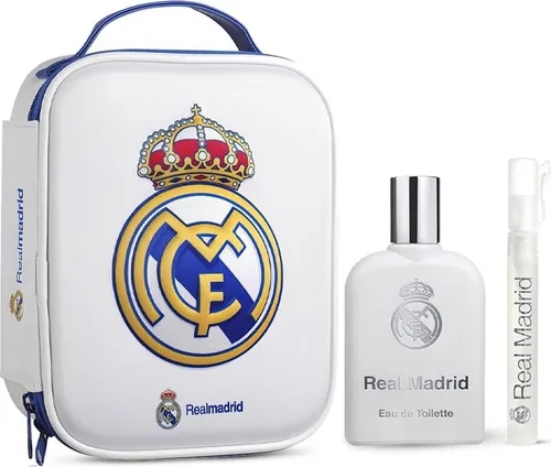 Real Madrid Duft-Set Eau De Toilette Spray 100ml - Deos - Exklusives Set mit 3 Artikeln, das den unverwechselbaren Duft von Real Madrid bietet und für Fans ein ideales Geschenk ist.