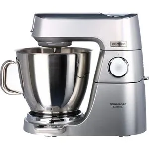 KENWOOD Titanium Chef Baker XL KVL85.004SI - 7 l Küchenmaschine in Silber, integrierte EasyWeigh-Waage für zeitsparendes Backen und exzellente Ergebnisse