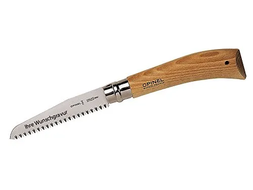 Opinel Baumsäge, mit persönlicher Gravur auf der Klinge