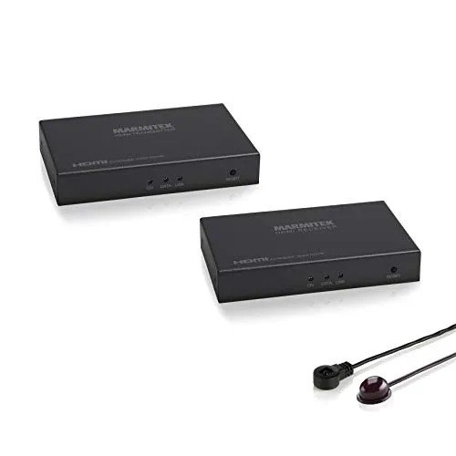 Marmitek MegaView 91 HDMI Extender LAN - HiFi-Kabel - Verlängern Sie Ihr HDMI Signal bis zu 120 Meter über ein CAT5e/6 Kabel, unterstützt Full HD 1080p und ermöglicht mehrere Empfänger mit Infrarot Rückkanal.