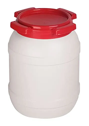 Kopp Verlag Weithalsfass | 6 Liter | ideal für die Krisenvorsorge | Plastikbehälter | für Lagerung | Universalfass | Wasserfass | mit Deckel | Tierfutterbehälter | Camping