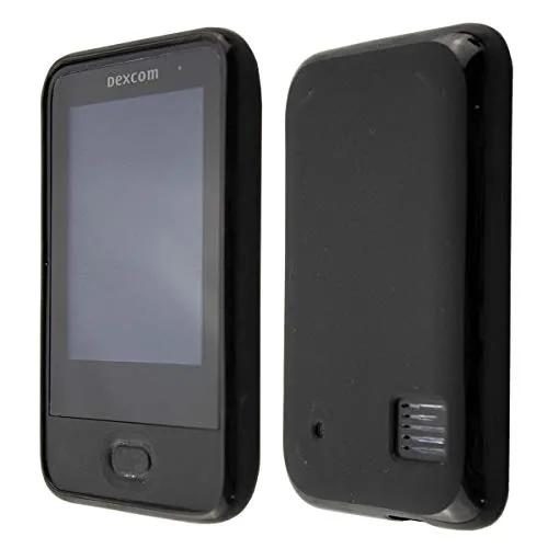 caseroxx Schutzhülle für Dexcom G6 Receiver in schwarz – Flexibles TPU-Case aus stoßfestem Gummi, passgenaue Handy-Tasche mit Kantenschutz & rutschfestem Grip