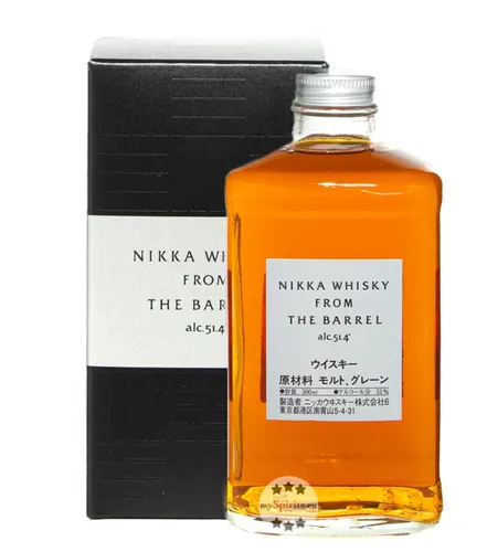 Nikka From The Barrel Blended Whisky - Whisky – japanischer Whisky der Extraklasse mit vollem Geschmack, feinen Orangen- & Vanillenoten, perfekt für Genießer!