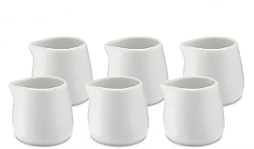 Milchgießer 20ml - set 6 aus Porzellan