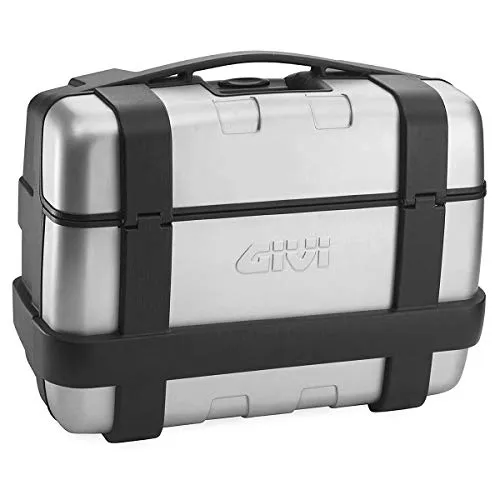 GIVI TRK33N Case Trekker Side Alluminio, 33 Liter - Robuster 33-Liter Aluminium-Koffer für Motorräder. Ideal für Reisen, bietet er viel Stauraum und schützt Ihre Ausrüstung zuverlässig bei jedem Wetter.