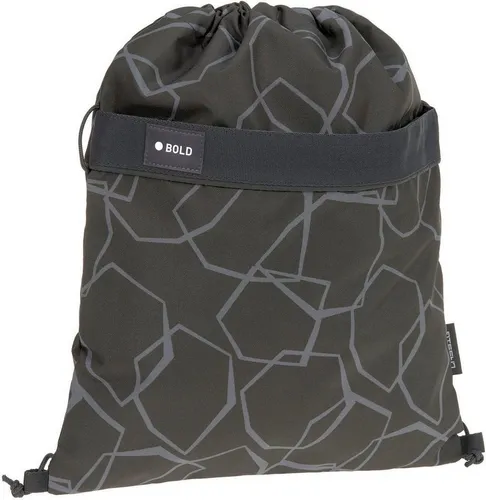 LÄSSIG Turnbeutel grau - Stylischer Turnbeutel aus 100% Polyester, leicht und ideal für Sport oder Freizeit, Maße: 36x41 cm, perfekt für unterwegs.