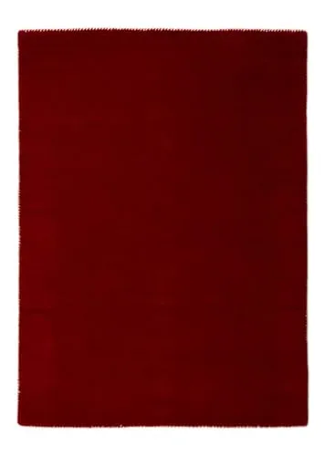 carpetfine handgefertigter Wollteppich Gabbeh Lola Rot 80x150 cm - Teppiche, aus 100% Schurwolle für zeitlose Eleganz und Gemütlichkeit. Ideal für jeden Wohnbereich, pflegeleicht und auch für Fußbodenheizung geeignet.