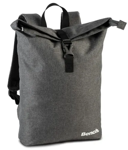 Ragusa-Trade Bench Classic Mini Rolltop Rucksack für Damen & Herren, 8 L, dunkelgrau