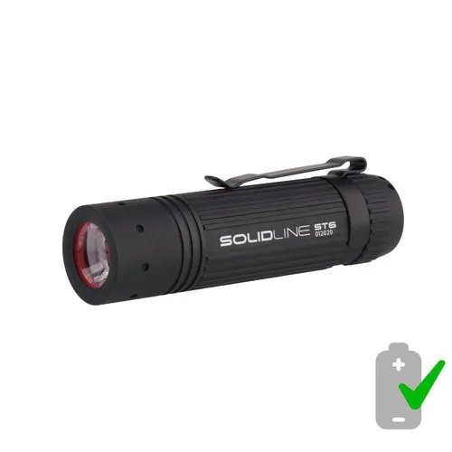 LED LENSER® ST6 Taschenlampe - Robuste Aluminium-Leuchte - Taschenlampen mit 144 g Gewicht, ideal für Outdoor-Aktivitäten. Die LED LENSER® ST6 bietet zuverlässige Beleuchtung und ist leicht zu transportieren.