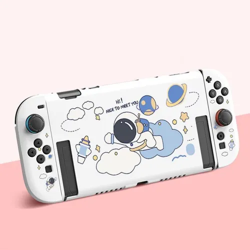 Für Nintendo Switch 2 flexible TPU Schutzhülle mit Superman Astronaut Design