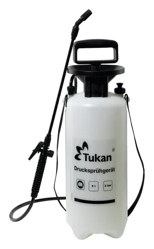Gloria Drucksprühgerät TUKAN 5 l - Professioneller Drucksprüher, verstellbare Düse für präzise Anwendung und optimalen Sprühbild