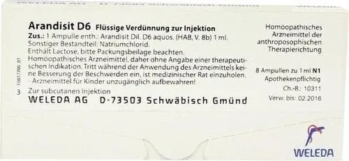 ARANDISIT D 6 Ampullen 8 ml